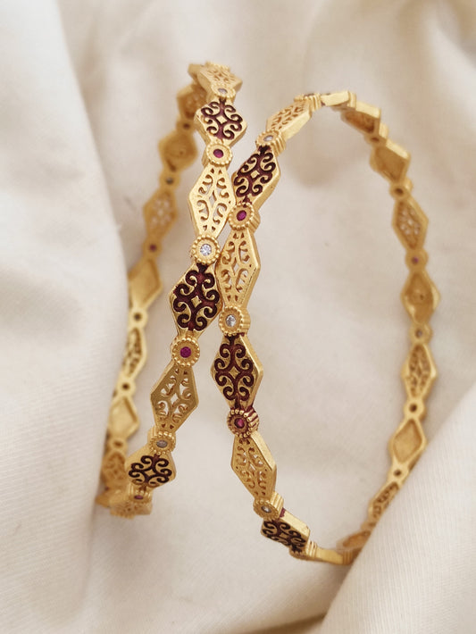 Handmade work bangles pack of 2
