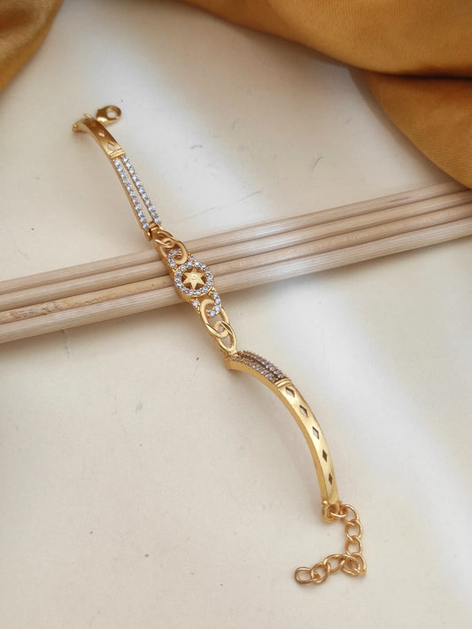 Pure brass adjustable bracelet