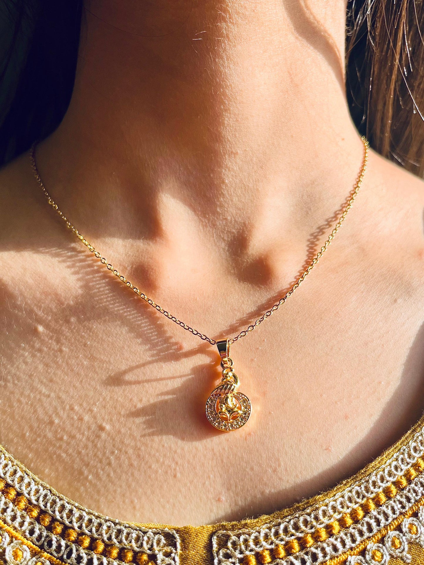 Ganesh design necklace