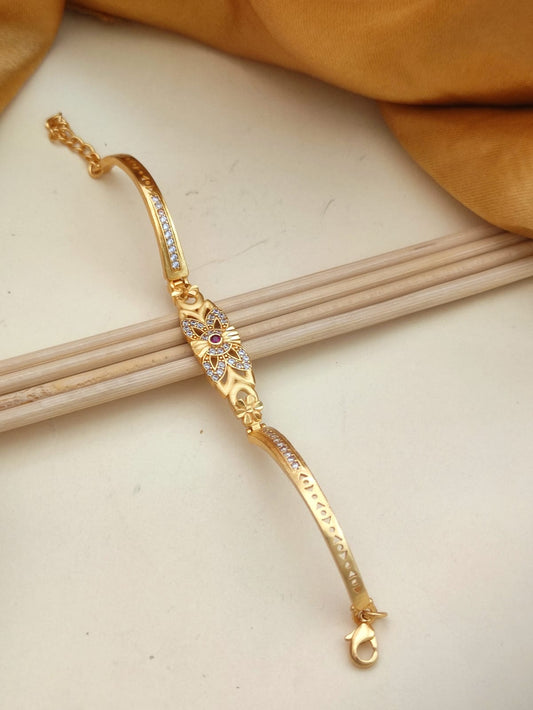 Real gold plated bracelet